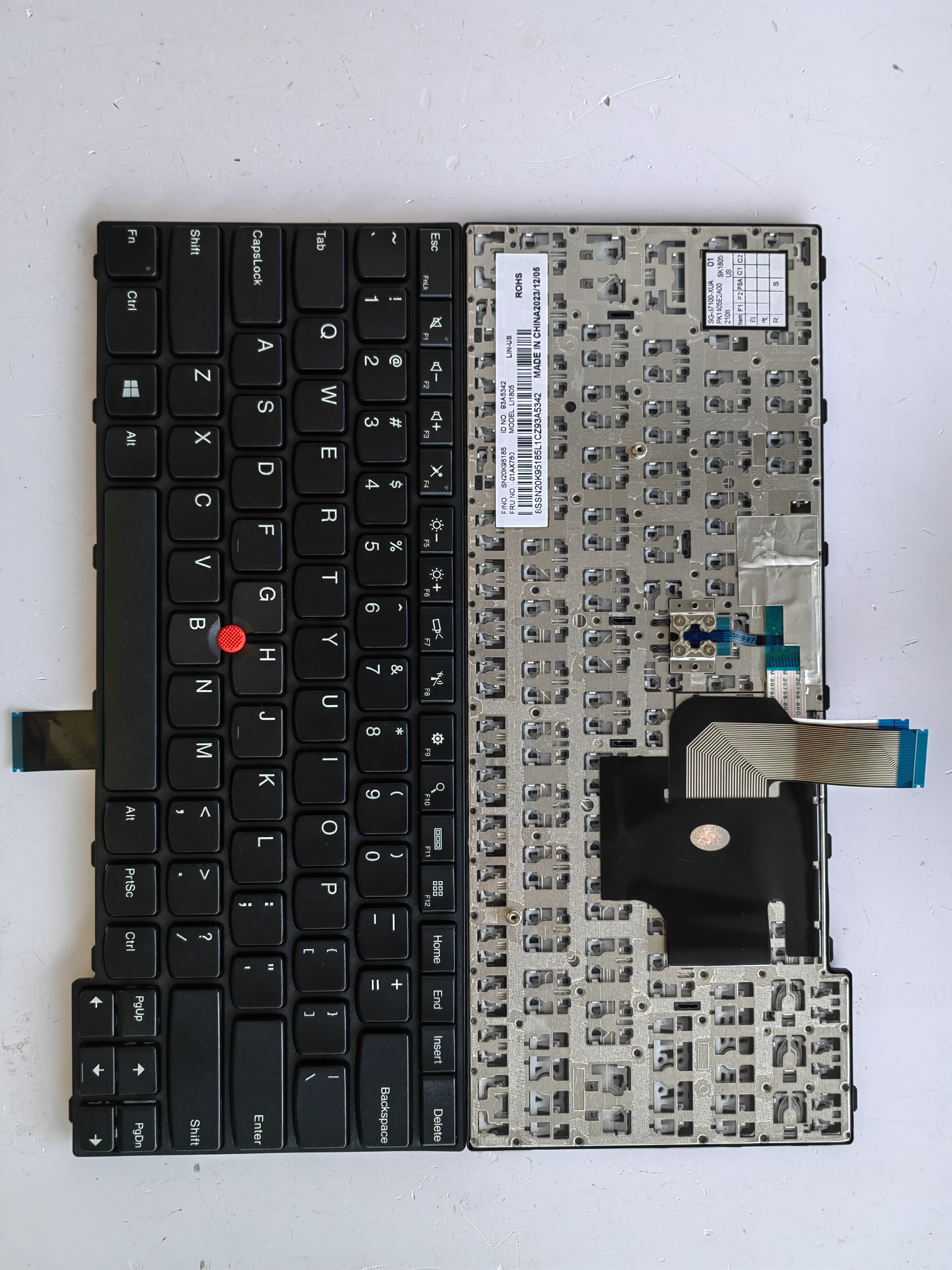 Picture of New Replacement Laptop Keyboard For IBM E450/SK full light/E460/E455/E465 BLACK FRAME BLACK (OEM) US Layout